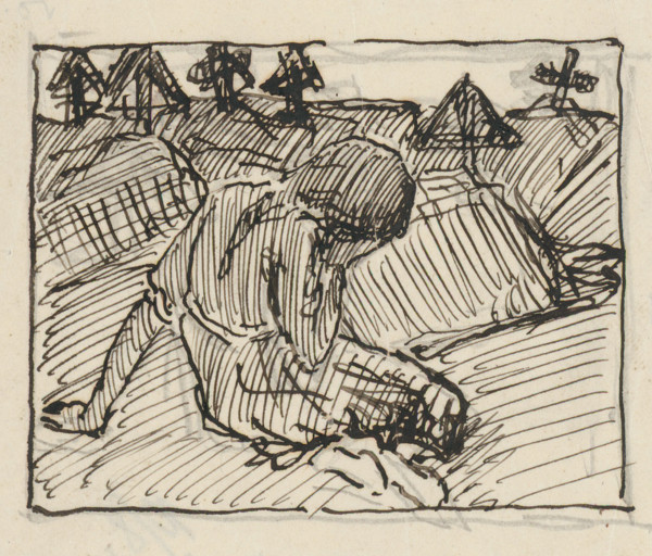 In the cemetery, 1914-1918.