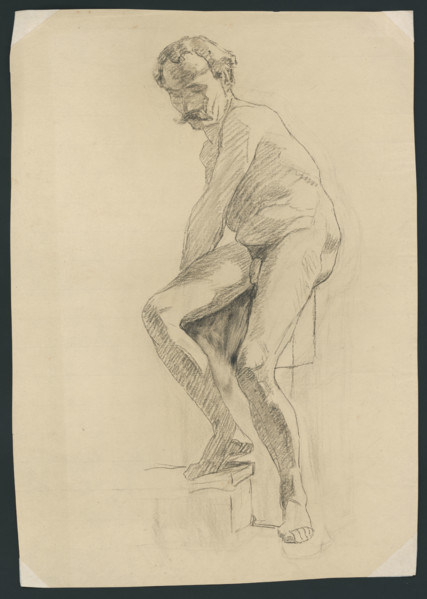 Study of a male nude, around 1894.