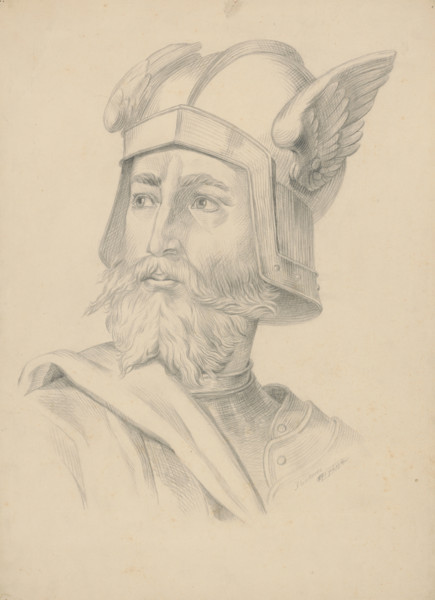 A soldier's head, 1879.