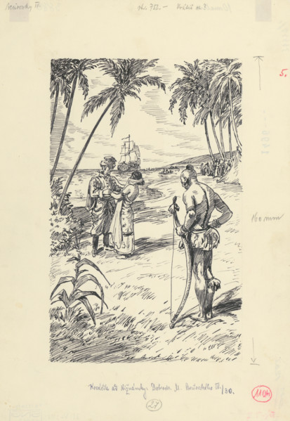 5.-Will you come back?, 1953. Additional Info: Illustration for the novel by J.Niznansky The