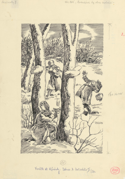 11.- Levaneyev was Shot Without Lead, 1953. Additional Info: Illustration for the novel by J