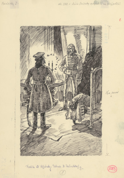 32.- Moric recognized him at first sight, 1953. Additional Info: Illustration for the novel by J