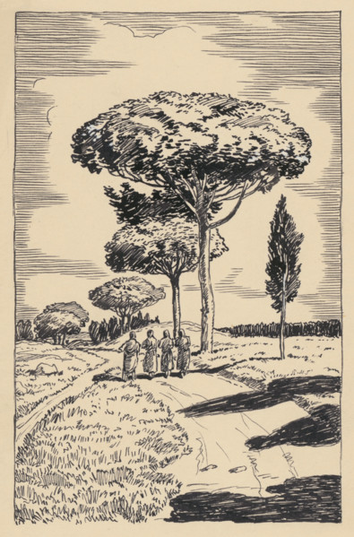 Soteris, 1920-1930. Additional Info: Illustration for the novel Soteris about the persecution of