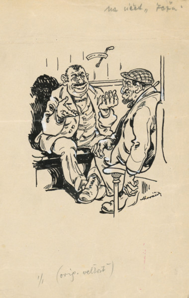 Satirical Drawing for a Magazine II., 1901/2000.