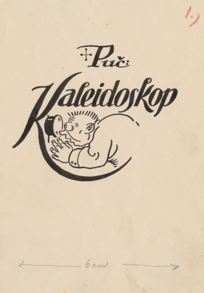 Title Letter to the Kaleidoscope Collection of Drawings, around 1940. Additional Info: Kaleidoscope