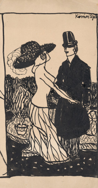 Fashionable sketch III., 1908-1912.