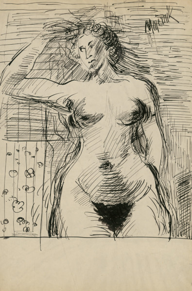 Female nude, 1930-1939.