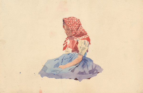 Seated Little Girl, after 1900.