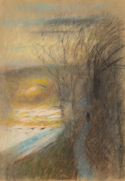 Forest landscape in autumn, 1875/1885.