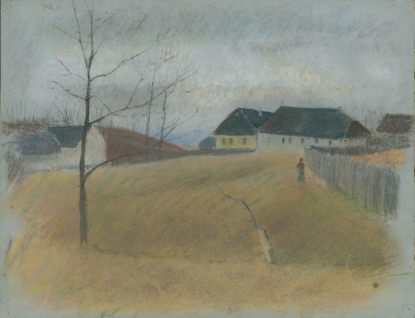 At the end of the village, 1875/1885.