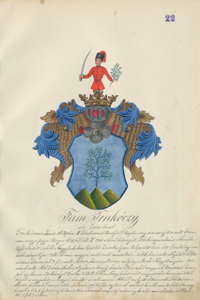 Coat of arms of the Trnkoczy family, 1904-1910.   Additional Info: Adolf Medzihradsky's manuscript