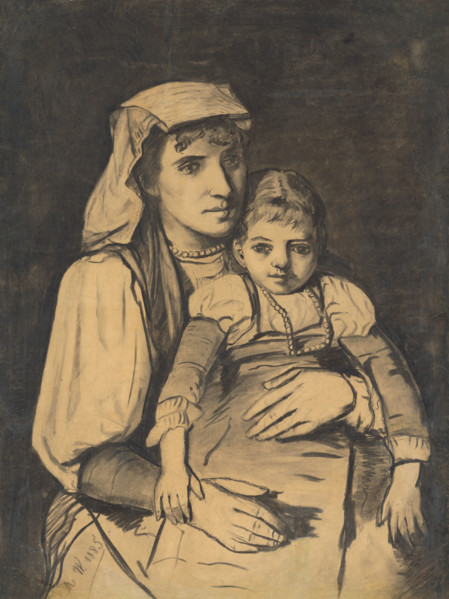 Mother with child, 1885.
