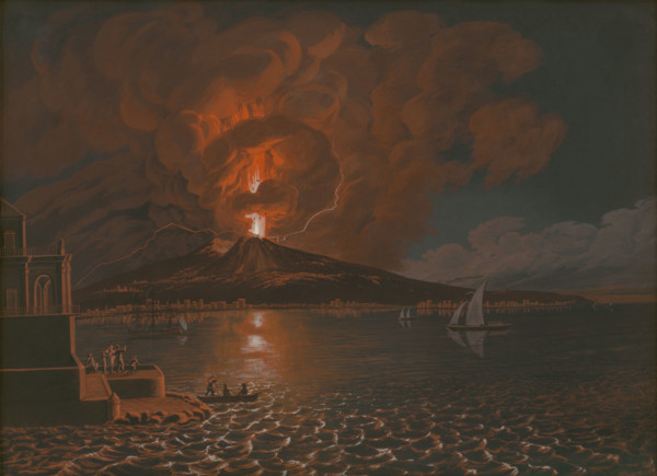 Eruption of the Italian volcano. Vesuvius, 1810-1827.