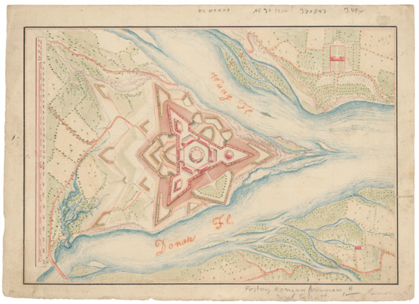 Ideal design of the Komarno fortress, 1600/1700.