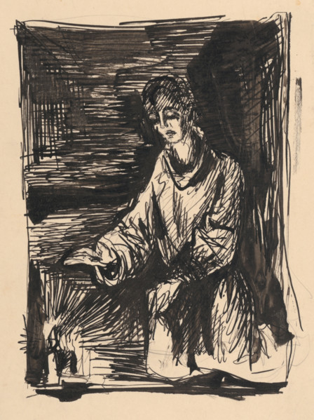 Figure by candlelight , 1940/1944.