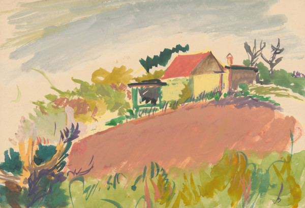 Landscape with a homestead, 1940/1944.