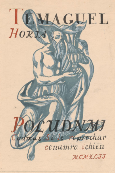 Suggestion for the cover, 1940-1944.