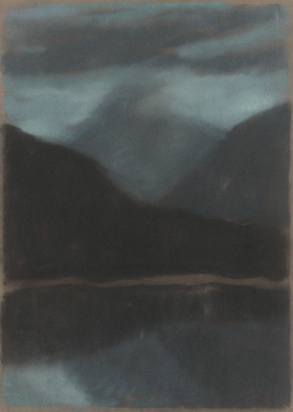 Evening on Strbske pleso, 1934.