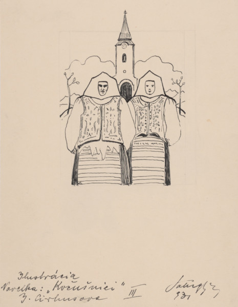 Costume studies, 1931.   Additional Info: Illustrations for the book - Jolana Cirbusova. Silent