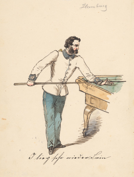 Billiards, 1850-1860.