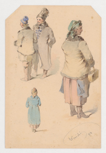 Costume studies, 1854.