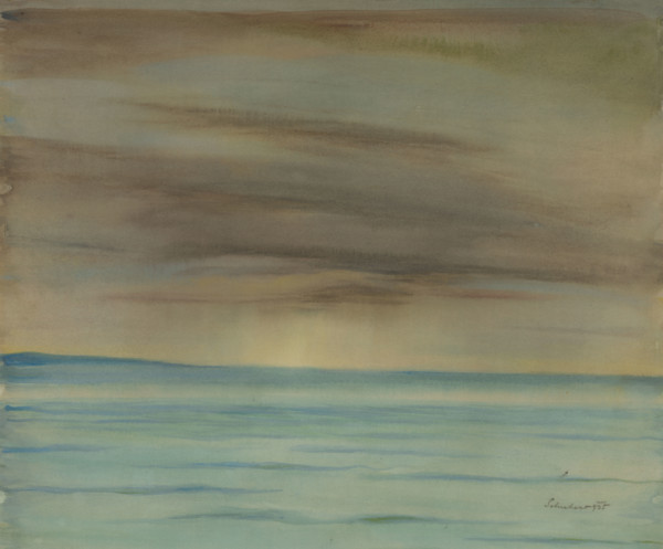 Sunset by the sea, 1935.