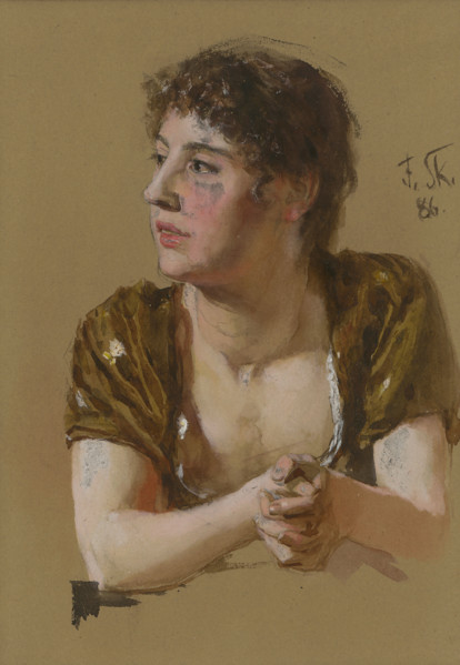 Study of a woman, 1886.