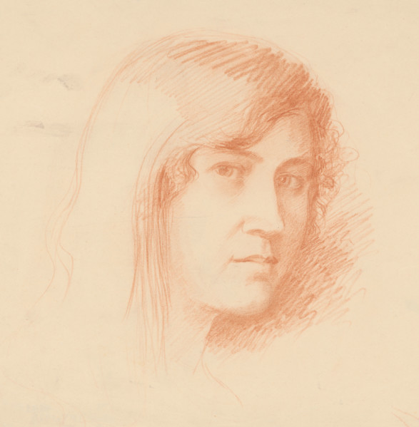 Head of a woman, around 1920.