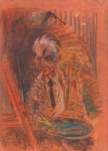 Self-portrait with a palette, 1925-1930.