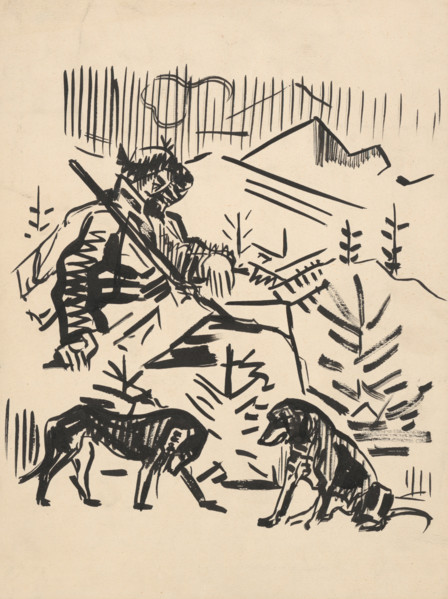 Resting hunter, 1940-1943.