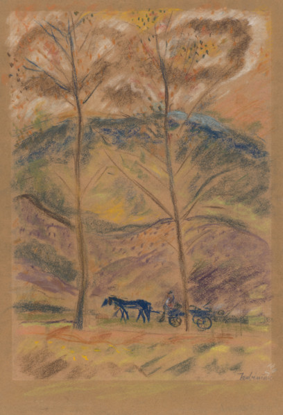 Landscape with a carter, 1934-1940.