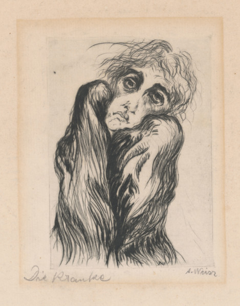 The sick (Die Kranke), 1920-1929.