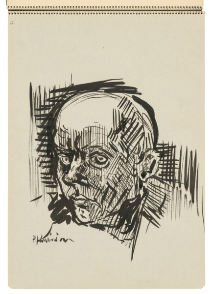 Sketchbook 22 Man's Head, 1st half 20th century.