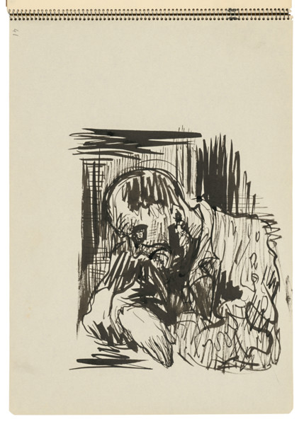 Sketchbook 22 Seated Man, 1st half 20th century.
