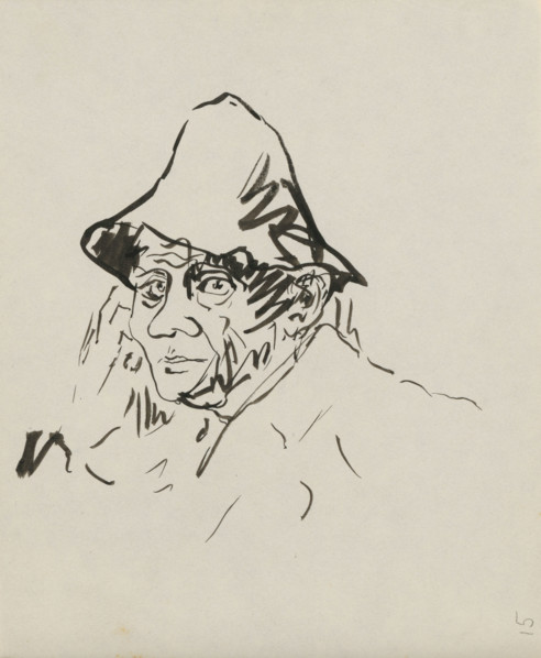 Sketchbook 4 Man in a hat, 1st half 20th century.