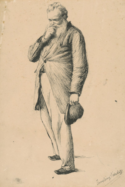 Study of a standing old man I., 1885-1890.
