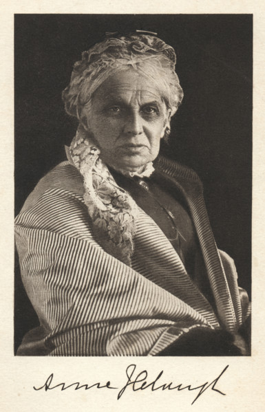Portrait of the educator and feminist Anne Jemima Clough, c1890.  Creator: Unknown.