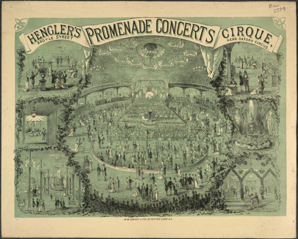 Henglers promenade concerts, c1880.  Creator: Unknown.