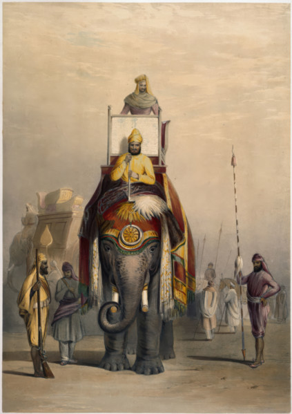 The Rajah of Putteealla, 1844. Creator: Emily Eden.