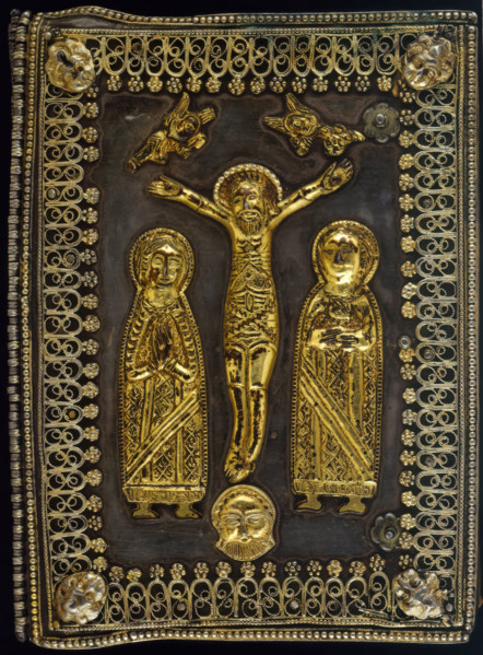 Silver gilt binding from a manuscript of the Four Gospels, 1669. Creator: Unknown.