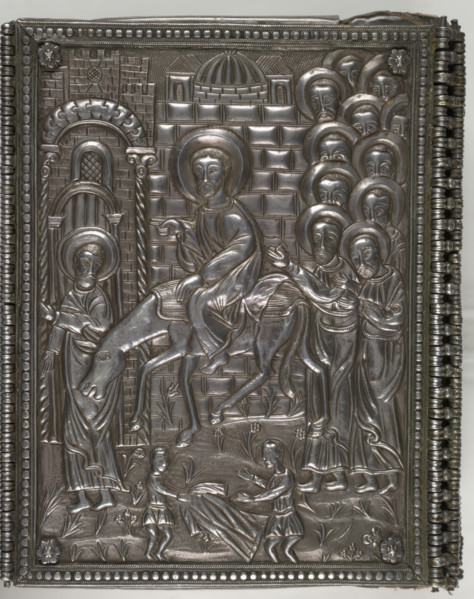 Silver manuscript cover of The Four Gospels, 1755-1756. Creator: Unknown.