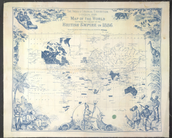 British Empire map, 1886.  Creator: Unknown.