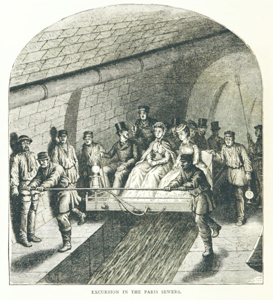 Excursion in the Paris Sewers, 1878. Creator: Unknown.