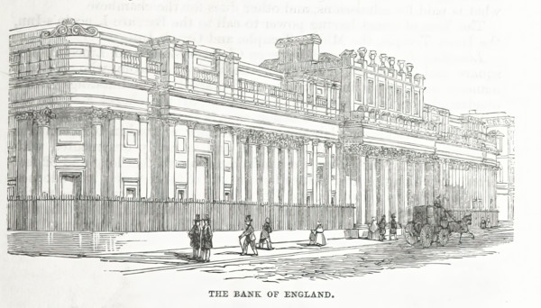 The Bank of England, 1853.  Creator: Unknown.