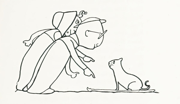 People and cat, 1899.  Creator: Charles Robinson.