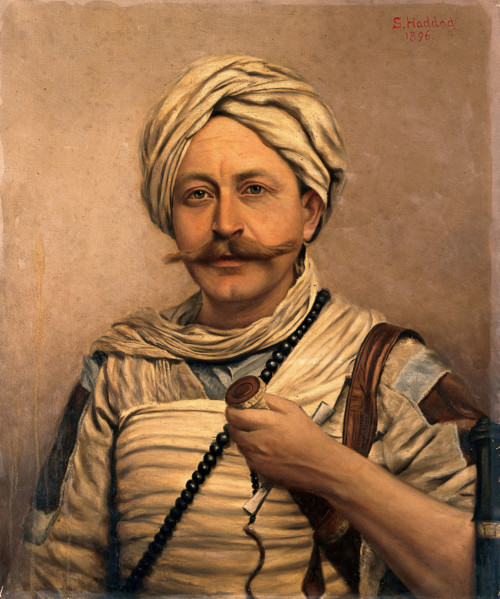 Slatin Pasha (Sir Rudolf Carl Slatin), 1896. Creator: Salim S. Haddad.
