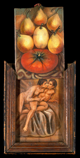 Figs and a tomato, between 1800 and 1899. Creator: Summonte.