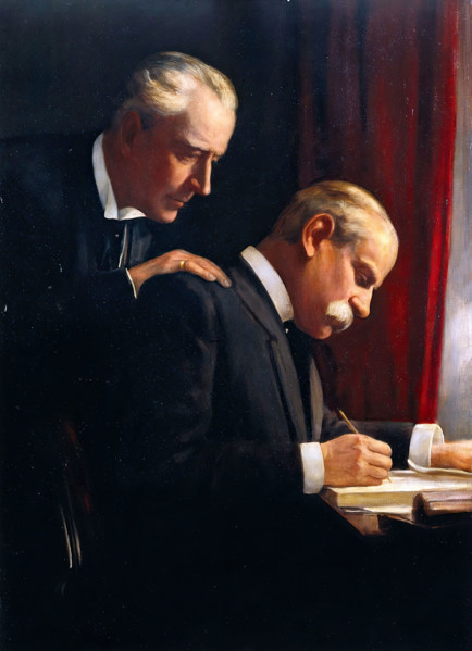Sir Francis Laking and Sir Frederick Treves, c1900s. Creator: Harry Herman Salomon.