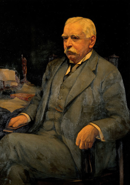 Sir Patrick Manson, invesigator of tropical diseases., c1910s. Creator: Harry Herman Salomon.