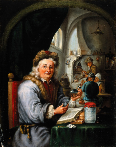 An alchemist in his laboratory, c1680s. Creator: Teniers, David, 1610-1690 (After).